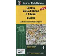 Cilento, Vallo di Diano e Alburni 1:50.000. Carta escursionistica del parco. Con Libro: Guida del parco