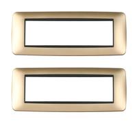 CILIA 3/4/7 Moduli Placca Compatibile Con Bticino LIVING INT, Placche In Plastica di Alta Qualità Supporto 507 Vari 11 Colori (Bronzo Oro, 7 Moduli-2 Pezzi)