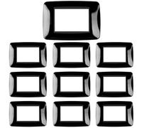 CILIA 3 Moduli Placca Compatibile Con Bticino LIVINGLIGHT, Placche In Plastica di Alta Qualità Supporto 503 Vari 11 Colori (Nero, 3 Moduli-10 Pezzi)