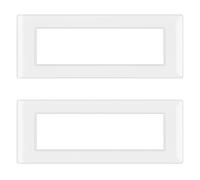 CILIA 7 Moduli Placca Compatibile Con VIMAR PLANA, Placche In Plastica di Alta Qualità Supporto 507 Vari 11 Colori (Bianco, 7 Moduli-2 Pezzi)