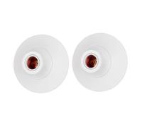 CILIA Portalampada da plafoniera E27/E26 a Vite, porta lampada da soffitto, Montaggio Rapido con Base in Plastica Bianca/Nero, 110V-250V, 4A, Per Soggiorno/Corridoio/Cucina/Garage (2 Pezzi-Bianco)