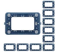 CILIA Supporto Compatibile Con MATIX, Supporto Per Scatola 502 503 504 507, Supporti in Plastica per Interruttori e Prese, Supporto 2/3/4/6 Moduli (10 Pezzi Azzurro Chiaro, 3 Moduli)