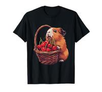 Ciliegia Frutta Guinea Pig Amante Arte Animale Ciliegia Por Maglietta