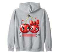 Ciliegie Kawaii I Cherrish Tu Coppia Amore Frutta Felpa con Cappuccio
