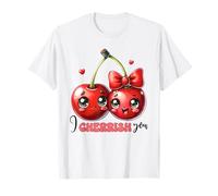 Ciliegie Kawaii I Cherrish Tu Coppia Amore Frutta Maglietta