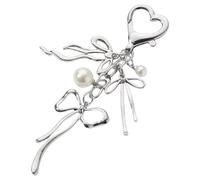 Ciliegie Leggere Che Chiamano Bowknot Ole Perle Porta Portachiavi Portano A Backpack Eleganti Accessori Per Donne E Adolescenti.