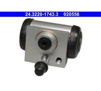 Cilindretto freno Alluminio 24.3220-1743.3 ATE per PEUGEOT CITROËN OPEL
