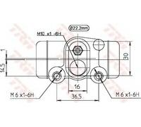 TRW BWH298 Cilindretto freno