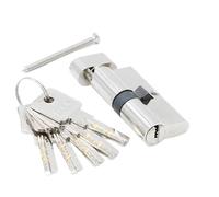 Cilindri di serratura, Cilindro della porta 55 60 65 70 75 80 85 90mm Sicurezza Cilindro Serratura in Rame Interno Camera da letto Soggiorno Ottone Chiusura a chiave 5 chiavi Barrel(Dc-75mm)