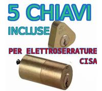 Cisa Cilindro da applicare 02139.00 00 – Doppio 50 mm Ottone lucido