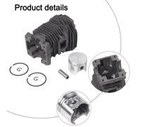 Cilindro 42 5 mm con anelli pistone per kit riparazione motosega 025 023 MS250 M
