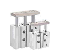 Cilindro a 3 assi e 3 aste con guida Serie Alesaggio 12 16 20 25 32 40 63 Corsa 10 20 25 30 40 50 75 100 125 150 200 250 300(Strock 200mm)