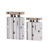 Cilindro a Doppio Albero e Doppio Stelo, Piccolo, Pneumatico, Alta Spinta TN10/16-15X50X70X100S 1 pz(Stroke 40mm,Bore 16mm)