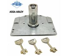 Cilindro Yale su piastra Y0AE8350 - Lunghezza cilindro/tubo Ø80 mm.