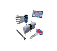 CILINDRO A PROFILO EUROPEO SECUREMME SERIE EVO K1 3101 CHIAVE CHIAVE 35+55 CROMO