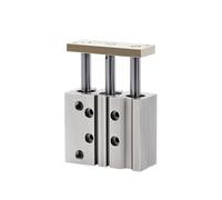 Cilindro a tre assi con stelo guidato e tre steli serie TCM alesaggio 16 corsa 10 20 25 30 40 50 75 100 125 150 200 250 300(Strock 40mm)