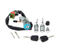 cilindro accensione Compatibile con Citroen Per C3 9170T5 Chiave di blocco accensione Bloccasterzo Cilindro serratura porta sinistra destra Set completo