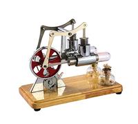 Cilindro Aria Calda Stirling Motore Modello LED Elettricità Generatore di Potenza Kit Scienza Educativa per Bambini Bambini