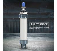 Cilindro Aria Pneumatica a Doppia Azione in Lega di Alluminio Durevole 25 Mm Foro 50 Mm Argento per Uso Industriale