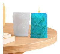 cilindro artigianale - forma di silicone flessibile, produttore di cera strutturato, di sapone decorativo | di casting in resina in rilievo creativo, strumento di formazione delle