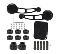 Cilindro blocchetto accensione Kit universale di interruttori a manovella e maniglie a leva per alzacristalli elettrici per auto da 12 V in alluminio billet(1set)