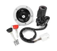 Cilindro Blocco Accensione Motocicletta Per Kawasaki Per Ninja 400R Per EX400 2014-2017 51049-0714 Interruttore Avviamento Accensione Moto Serbatoio Carburante Set Bloccasterzo + 2 Chiavi