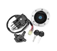 Cilindro Blocco Accensione Motocicletta Per Suzuki Per GSF600 Per Bandit 1995-2004 Interruttore Avviamento Accensione Moto Tappo Serbatoio Carburante Set Bloccasterzo + 2 Chiavi