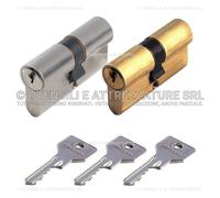 CISA 10G300070, Cilindro Europeo C2000, Ottone Smerigliato, 30/30 mm