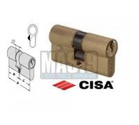 CILINDRO CISA C2000 0G300 SAGOMATO IN OTTONE CON 10 CHIAVI IN DOTAZIONE