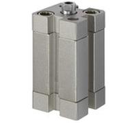 Cilindro compatto, ISO 21287, doppia azione, IG, magnete, diametro pistone 100, hub 60, G 1/8, dott. max. 10 bar, temperatura da -20°C a 70°C