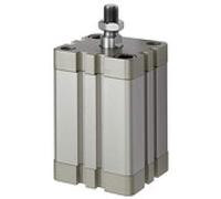 Cilindro compatto, ISO 21287, einfachw, AG, intrappolato, magnete, pistone Ø100, hub 25, G1/8, dott. max. 10 bar, temperatura da 20 °C a 70 °C