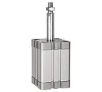 Cilindro compatto, ISO 21287, einfachw, AG, spegnimento, magnete, pistone Ø80, hub 15, G1/8, dr. max. 10 bar, temperatura da -20°C a 70°C