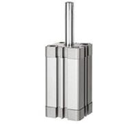 Cilindro compatto, ISO 21287, singolo, IG, spento, magnete, pistone Ø50, hub 10, G1/8, dr. max. 10 bar, temperatura da -20°C a 70°C