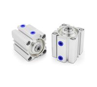 Cilindro compatto SDA SDA20 SDA25 SDA32 SDA40 SDA50 SDA63 Corsa 5 10 20 25 30 Pistone pneumatico ad aria a doppio effetto, 1 pezzo (cicogna 45 mm)