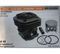 CILINDRO COMPLETO DI PISTONE E SEGMENTI BRUMAR BM003890 EMAK-OLEO MAC e altri