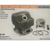 CILINDRO COMPLETO DI PISTONE E SEGMENTI BRUMAR BM006354 EMAK-OLEO MAC e altri