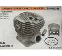 CILINDRO COMPLETO DI PISTONE E SEGMENTI BRUMAR BM017375 DOLMAR-SACHS e altri