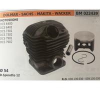CILINDRO COMPLETO DI PISTONE E SEGMENTI BRUMAR BM022439 DOLMAR-SACHS e altri