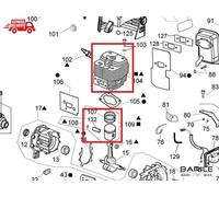 Cilindro Completo di Pistone Scuotitore Olive ACTIVE OLIVATOR M50 - M60