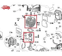 Cilindro Completo di Pistone Scuotitore Olive ACTIVE OLIVATOR M70