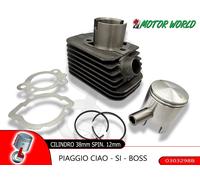 CILINDRO COMPLETO Lg Motors 4 TRAVASI Ø 38mm SPINOTTO Ø 12 GHISA 50 PIAGGIO CIAO