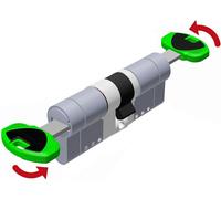 Cilindro Cromo Satinato ''EVOK22 Top'' 5 Chiavi Mm 102 (41+61) Securemme