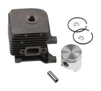 Cilindro da 34 mm con pistone per FS38/FS45/FS45C/FS45L/FS46/FS46C/FS55/FS55C/FS55R/FS55RC/FS55T/HS45/FC55/KM55/KM55C/KM55R/BG50 - Ricambio tagliasiepi