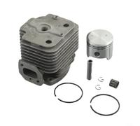 Cilindro da 48 mm e kit di guarnizioni per pistone per sistema 1E48F 48F 63CC - Robusto kit di ricostruzione motore a coclea di terra accessori per spazzole per trapano