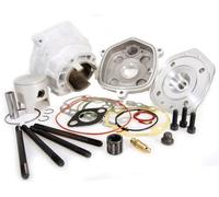 Cilindro da corsa MALOSSI MHR Cross 68ccm per MINARELLI 50ccm 2T LC sdraiato in alluminio, 1 anelli di pistone, spinotto diametro 12mm, incluso testa cilindro, diametro 47,6mm, biella 85mm