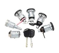 cilindro della serratura dell'accensione e chiave 6 pezzi interruttore di accensione auto sinistra destra set di blocco con 2 chiavi/adatto for Ford Transit Mk5 1994-1997 1998 1999 2000 95VB-B22050-