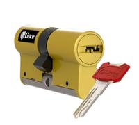 Cilindro di alta sicurezza LINCE C7 L35+35, triplo blocco brevettato, anti-bumping, anti-rottura, funzione antipanico, 5 chiavi reversibili, certificato EN 1303:2016.