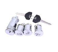 Cilindro di bloccaggio dell'interruttore di accensione set di 3 cilindri di bloccaggio per porte con 2 chiavi accessori per auto per Jeep Wrangler TJ 2002-2006 5003843AA