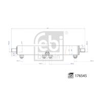 Cilindro di lavoro, servosterzo FEBI BILSTEIN 176545