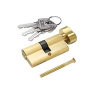 Cilindro di serratura in ottone massiccio con 3 chiavi in ottone 63 mm Andersen Lock Cylinder Storm Door Lock Cilindro di ricambio cilindro in ottone spazzolato serratura a cilindro per unità di